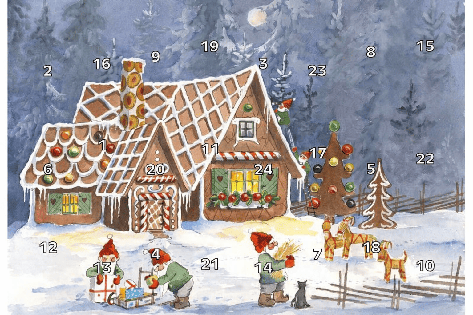 Winteravond in het snoeppaleis